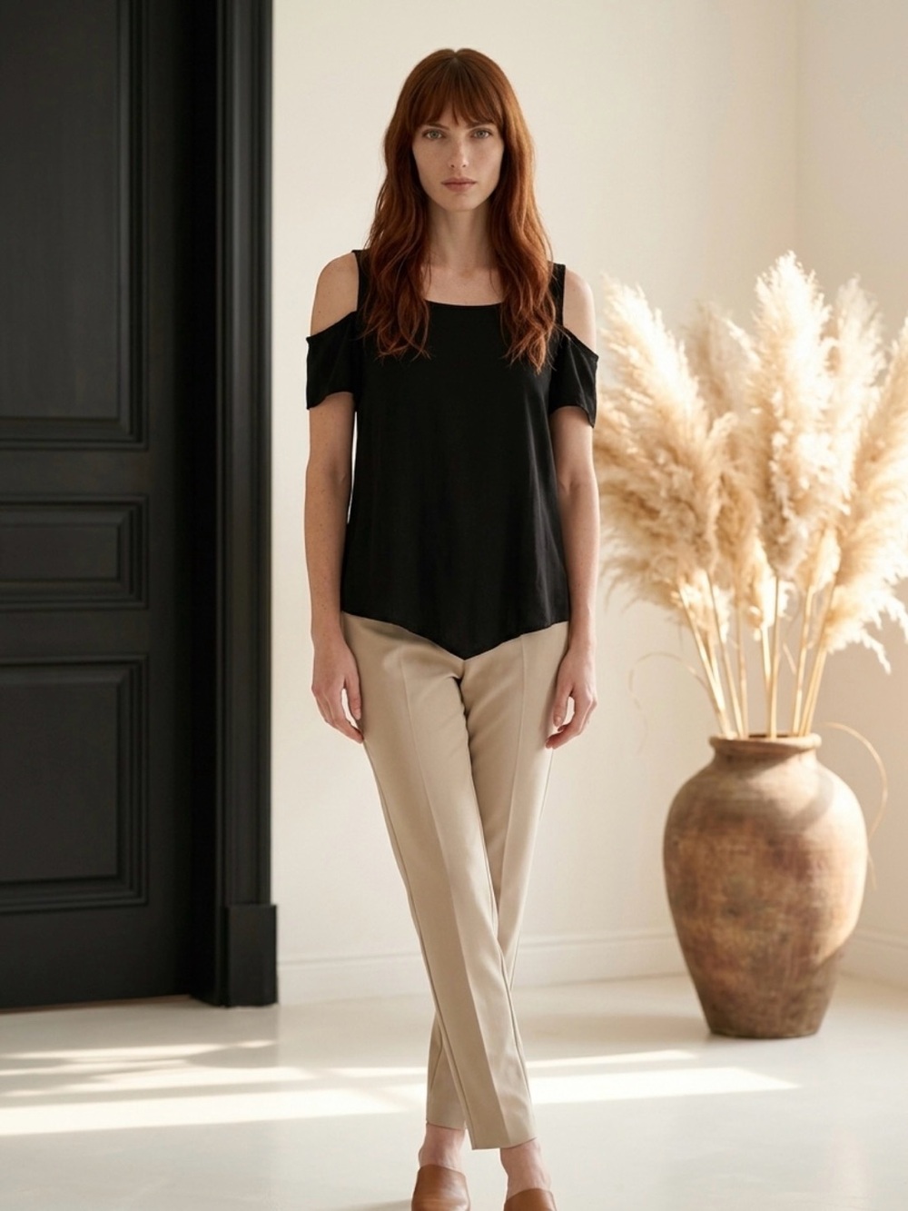 Oh My Gauze cold shoulder top